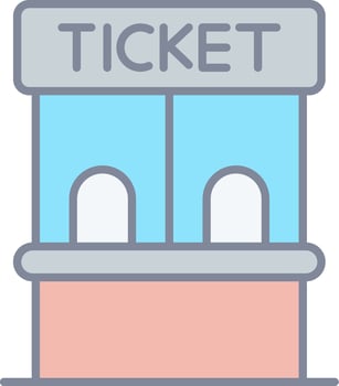 Ticket booth icon, ticket booth, ticket booth, ticket booth, ticket booth, ticket booth, vector