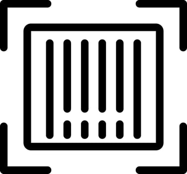 A black and white square with a square grid vector