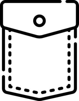 Pocket icon illustration vector