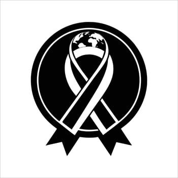 World cancer day ribbon illustration vector