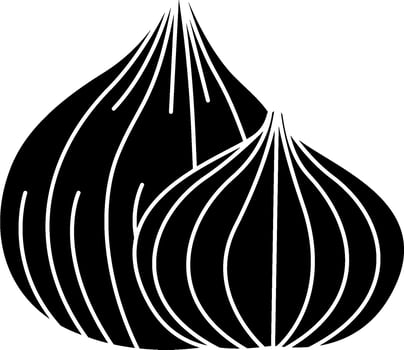 An onion icon on a white background vector