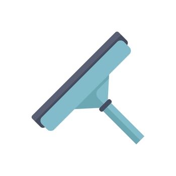 Window cleaning squeegee isolated on white background vector