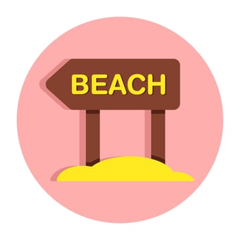 Modern design icon of beach board vector