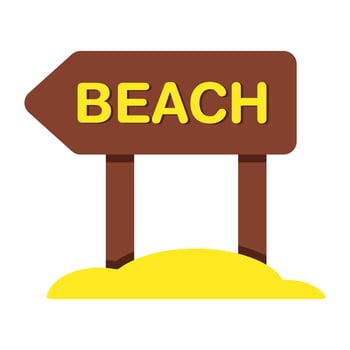 Modern design icon of beach board vector