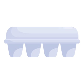 Empty egg carton holding potential for breakfast vector
