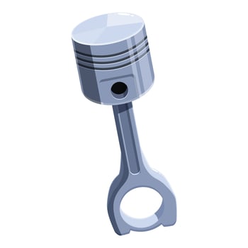 Silver piston engine part converting energy vector