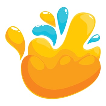 Abstract colorful splashing liquid fluid dynamic flow vector