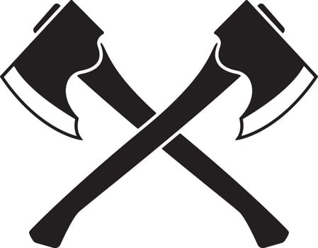 Ax silhouette . Ax Icons, and Graphics isolated on white background. Axe icon Flat set vector