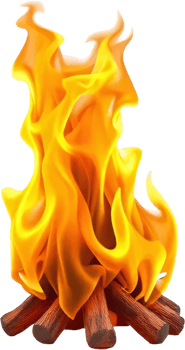 Outdoor Fire Pit with Warm Flames png