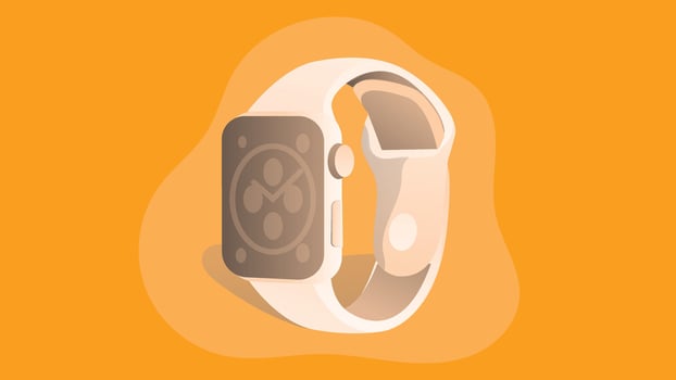 An illustration of a modern smartwatch designed for sports and fitness tracking vector