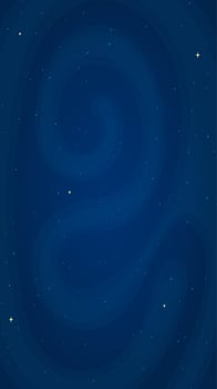 Comic starry galaxy background illustration. Abstract stars systems light in magic galaxy on vertical dark blue background for futuristic astronomy science wallpaper graphic design. vector