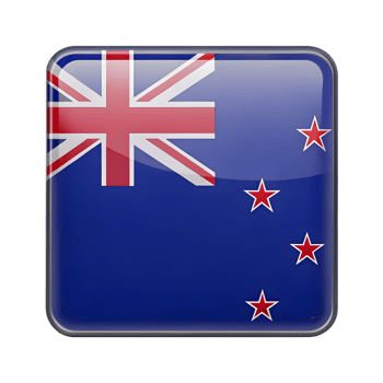 3D New Zealand Flag Icon in Rectangle Shape Perfect for Digital Design and Graphic Projects Featuring National Symbolism png