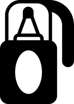A black and white image of a padlock vector