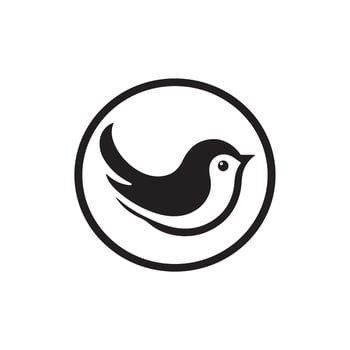 New Creative simple Birds silhouette Style with white background vector
