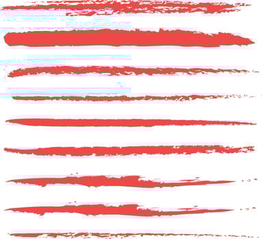 modern paint brush strokes on a white background vector