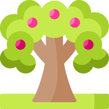Apple tree clipart vector