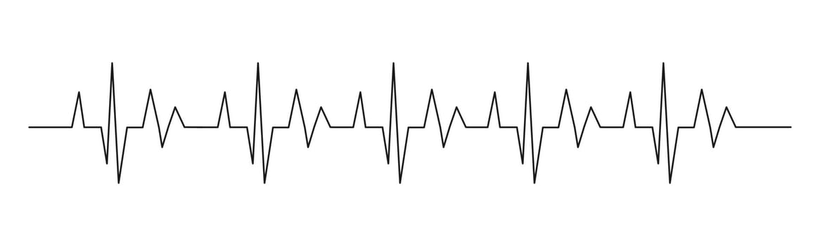 Heart beat cardio rhythm line. ECG EKG electrocardiogram medicine test. Heartbeat pulse. Diagram, monitor curve graph vector