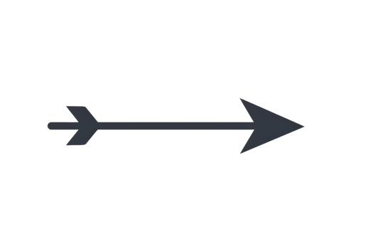 Black arrow pointing to the right. png