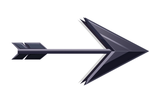 Black arrow pointing to the right. png