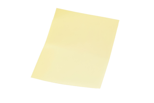 Blank yellow sticky note isolated on transparent background. png