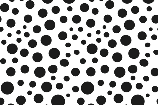 Black and white abstract background. Random circles of different sizes isolated on transparent background. png