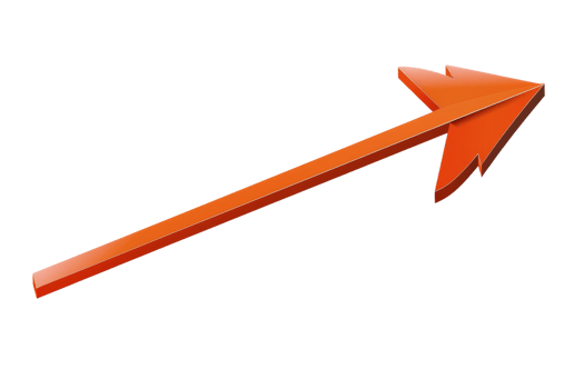 Red arrow pointing to the right. png