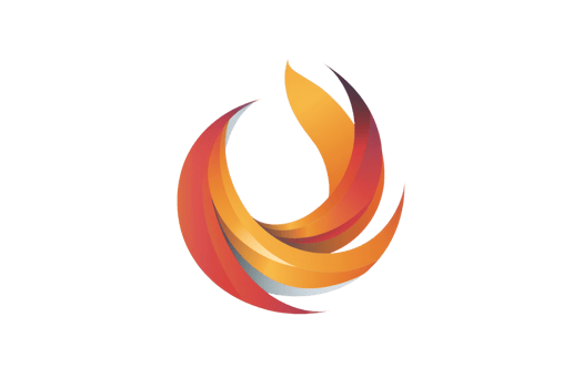3D rendering of a phoenix rising from the ashes png
