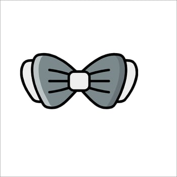 A bow tie icon on a white background vector