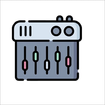 A mixer icon on a white background vector