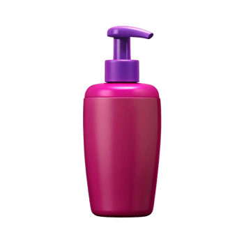 Pink bottle of liquid soap on a transparent background png
