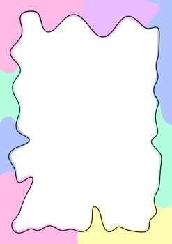border frame made of colorful confetti png