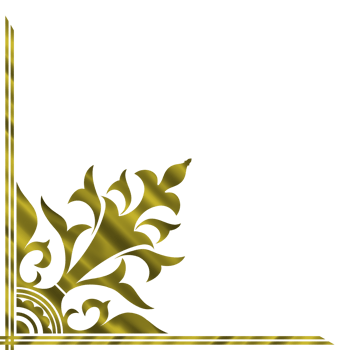 Corner Golden Border Pattern Frame png