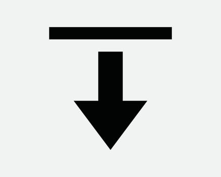 Download Down Load Loading Arrow Downward File Data Internet Website Web Site Here Location Direction Path Sign Icon Shape Outline Black White vector