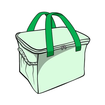 lunch box mockup flat vector