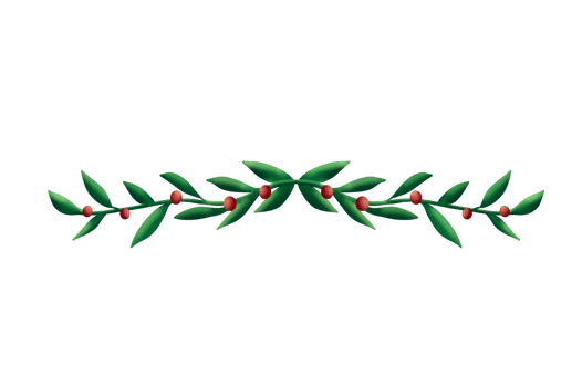 A green branch with red berries on it png