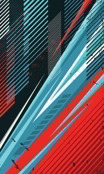 Abstract modern geometric stripes background for sublimation print sports jersey vector