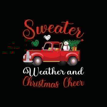 Typography Christmas T-shirt Design vector