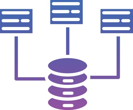 Big Data Illustration Icon vector