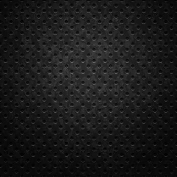 Perforated black metal grill surface. industrial background. Abstract metal texture. vector