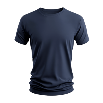 Navy blue T-shirt png