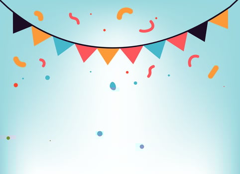Colorful Festive Bunting Design vector