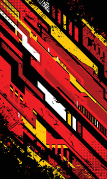 Abstract futuristic geometric stripes racing background for sublimation jersey vector