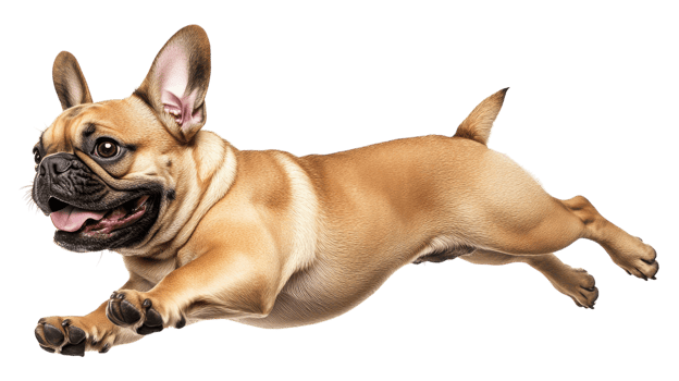 French bulldog dog running png