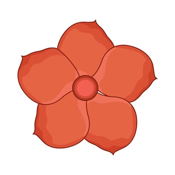 illustration of impatiens flower vector