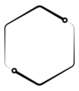 hexagon Circuit transparent background png