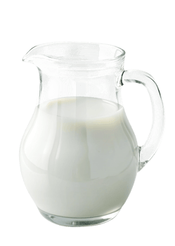 Glass Jug with fresh creamy white milk png