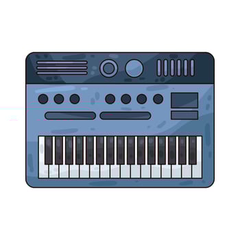 Illustration of piano vector