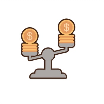 Money balance icon, money balance concept, money balance concept, money balance concept, money balance concept vector