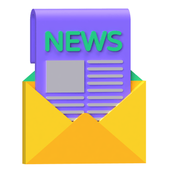 News Envelope 3D Icon png
