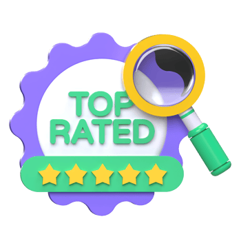 Top Rated Badge 3D Icon png
